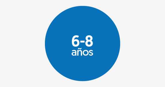 6 - 8 años