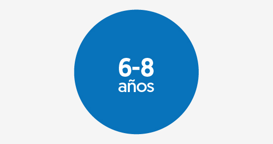 6 - 8 años