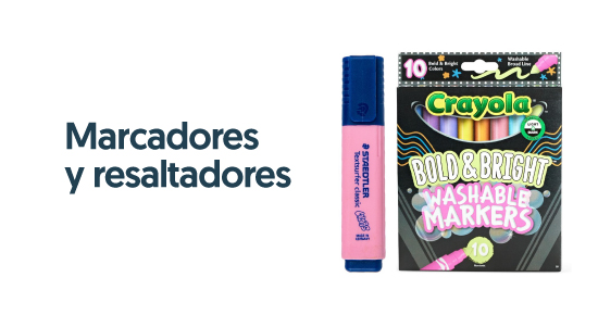 Marcadores y resaltadores