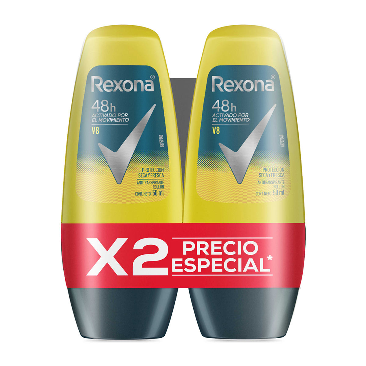 Antitranspirante Roll-On V8 Rexona Men Motionsense 50ml - giassi - Giassi  Supermercados