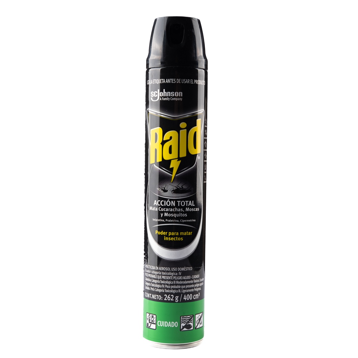 Insecticida en Aerosol Raid Acción Total 400ml - 920620