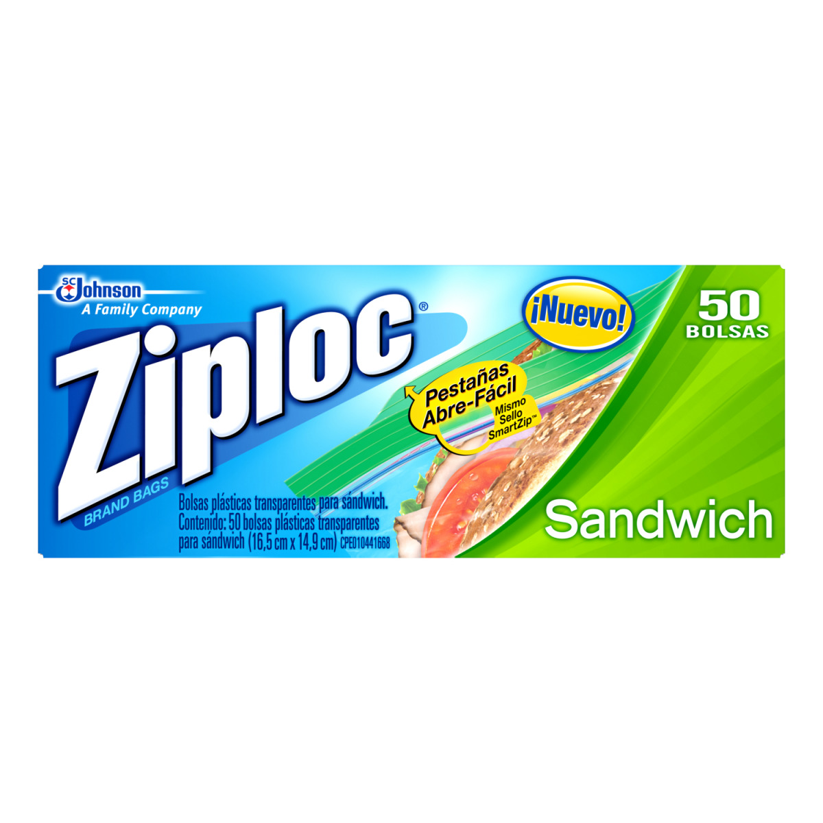 Ziploc Sandwich 50 Bolsas - Ziploc - Cemaco