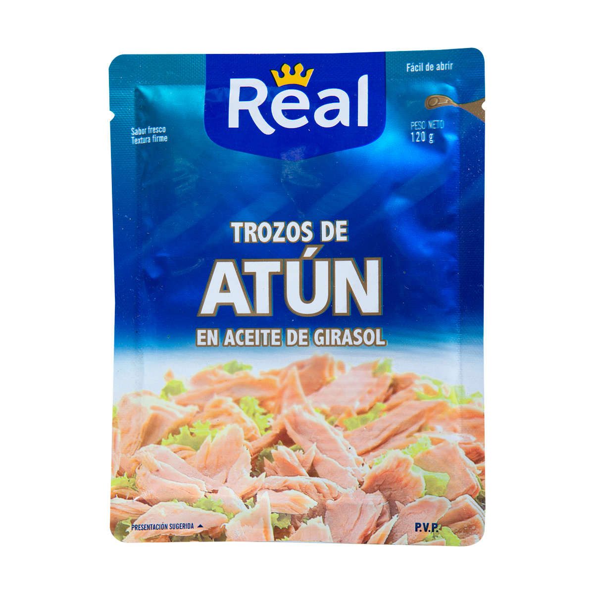 Trozos de Atún Real en Aceite Girasol Doypack 120g - 909764