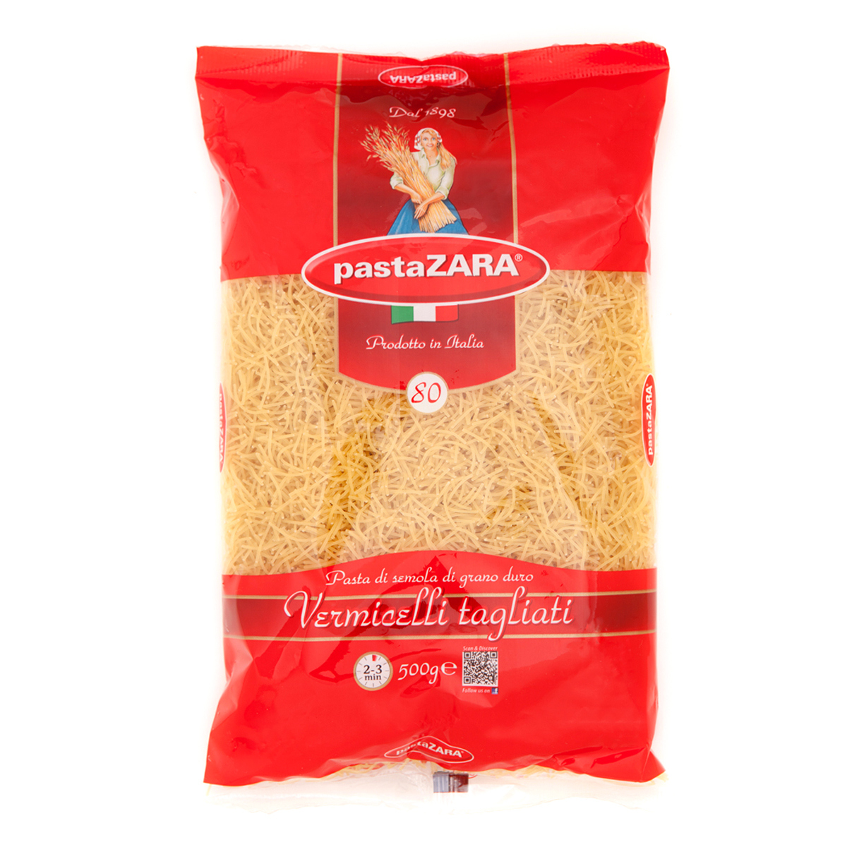 Fideo Vermicelli Pasta Zara 500g 910579