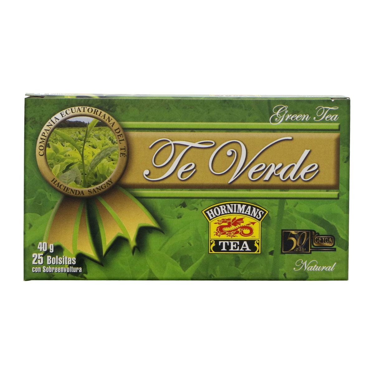 Pack 25 Uds Té Verde Hornimans 40g 910636