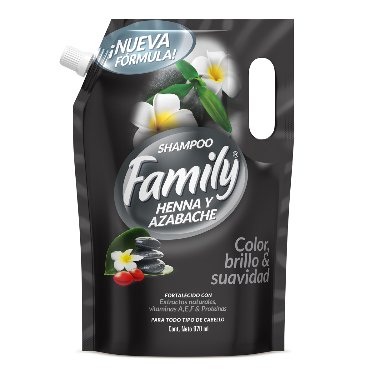 Shampoo Family Henna y Azabache 970ml 910724