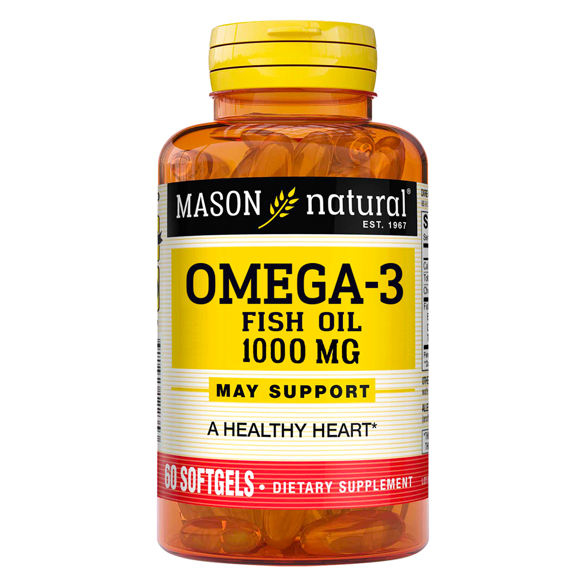 Omega3 1000 MG Mason Natural 60 Cápsulas 914088