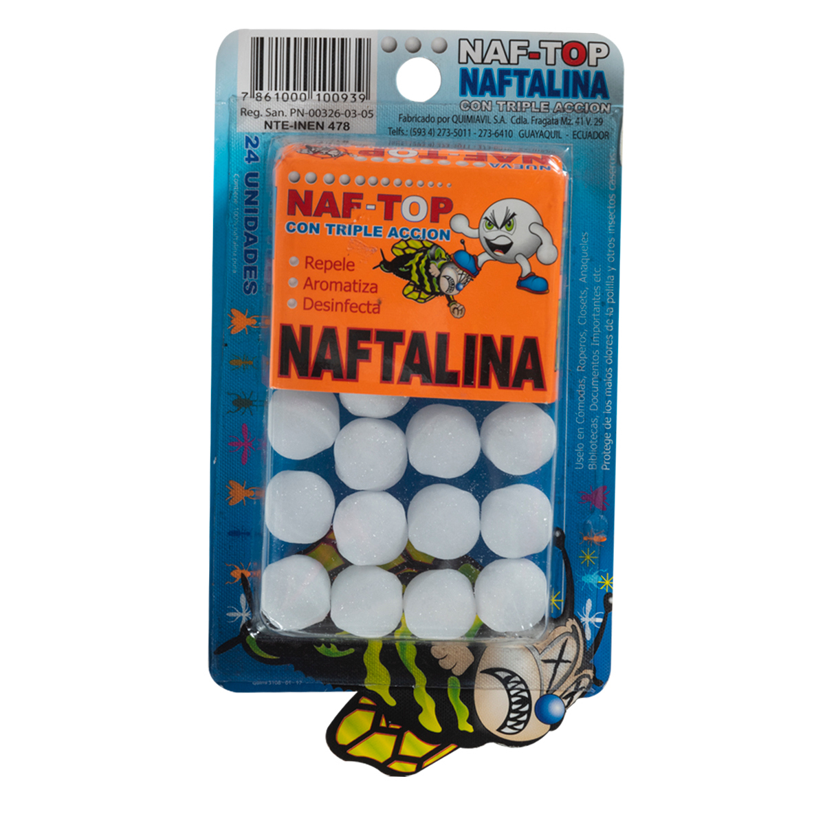 Naftalina Triple Acción Naf-Top 24 Uds - 914858