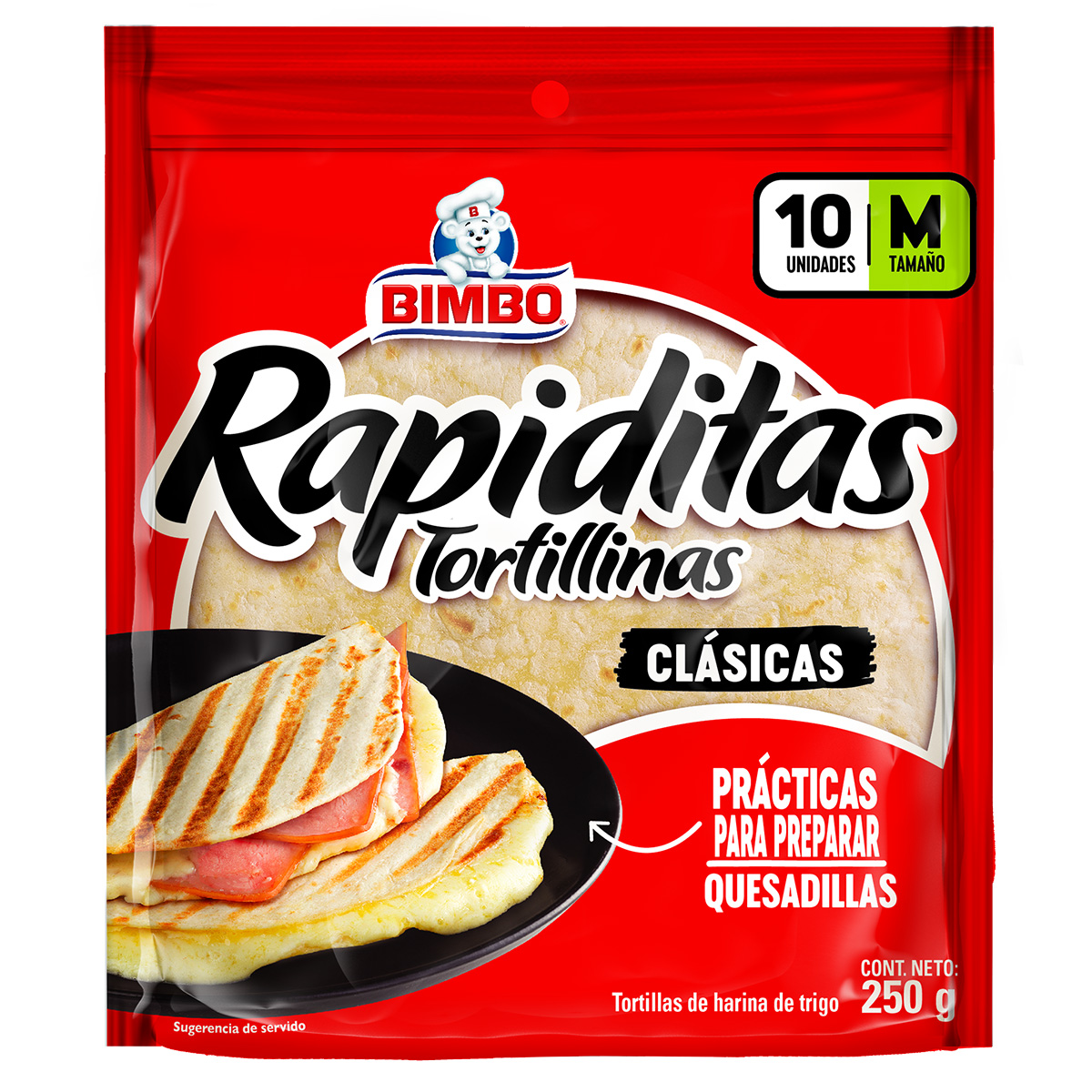 Pack 10 Uds Tortillas Clásicas Bimbo 250g 914916