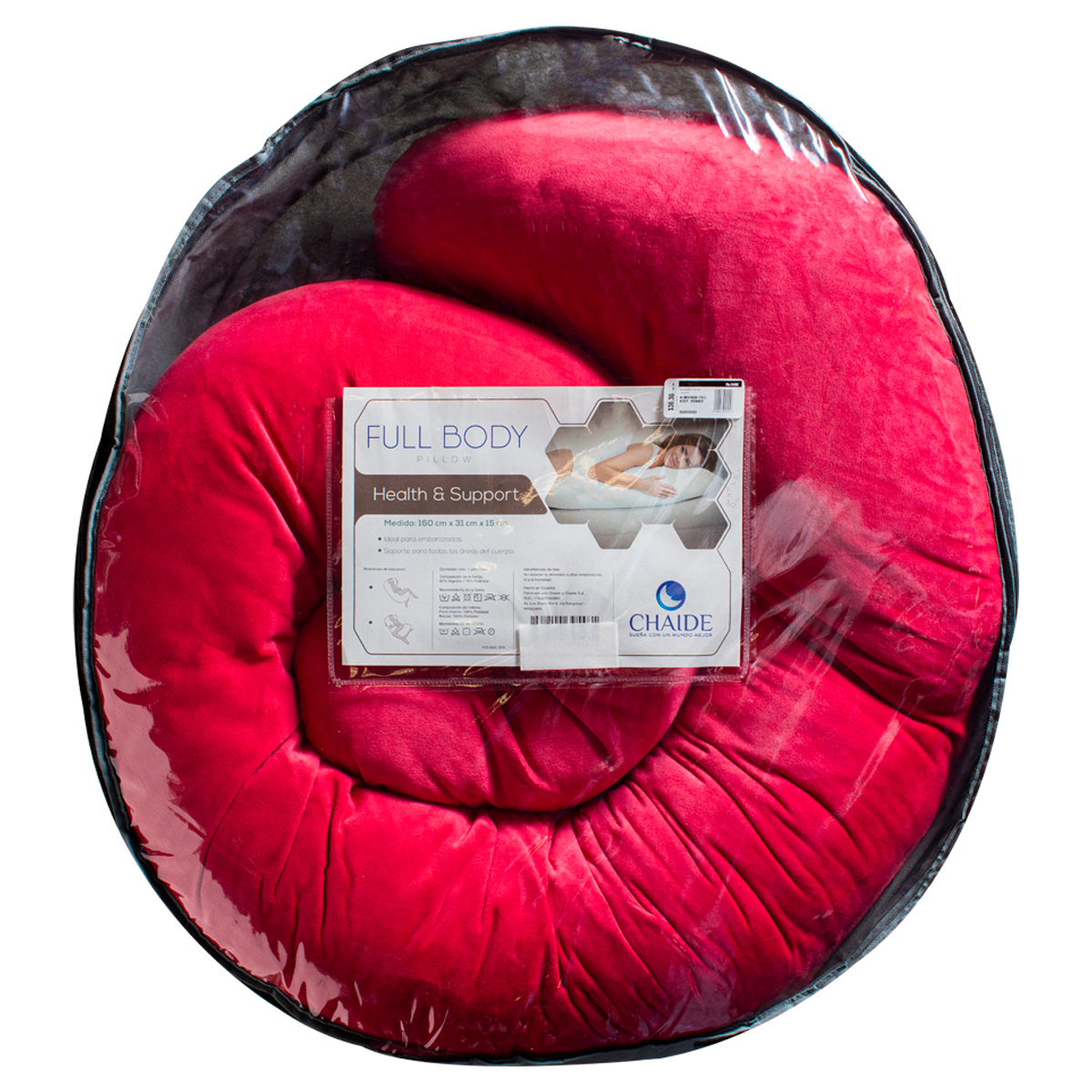 Almohada Full Body Chaide Rosada 160cm x 31cm x 15cm - 915764