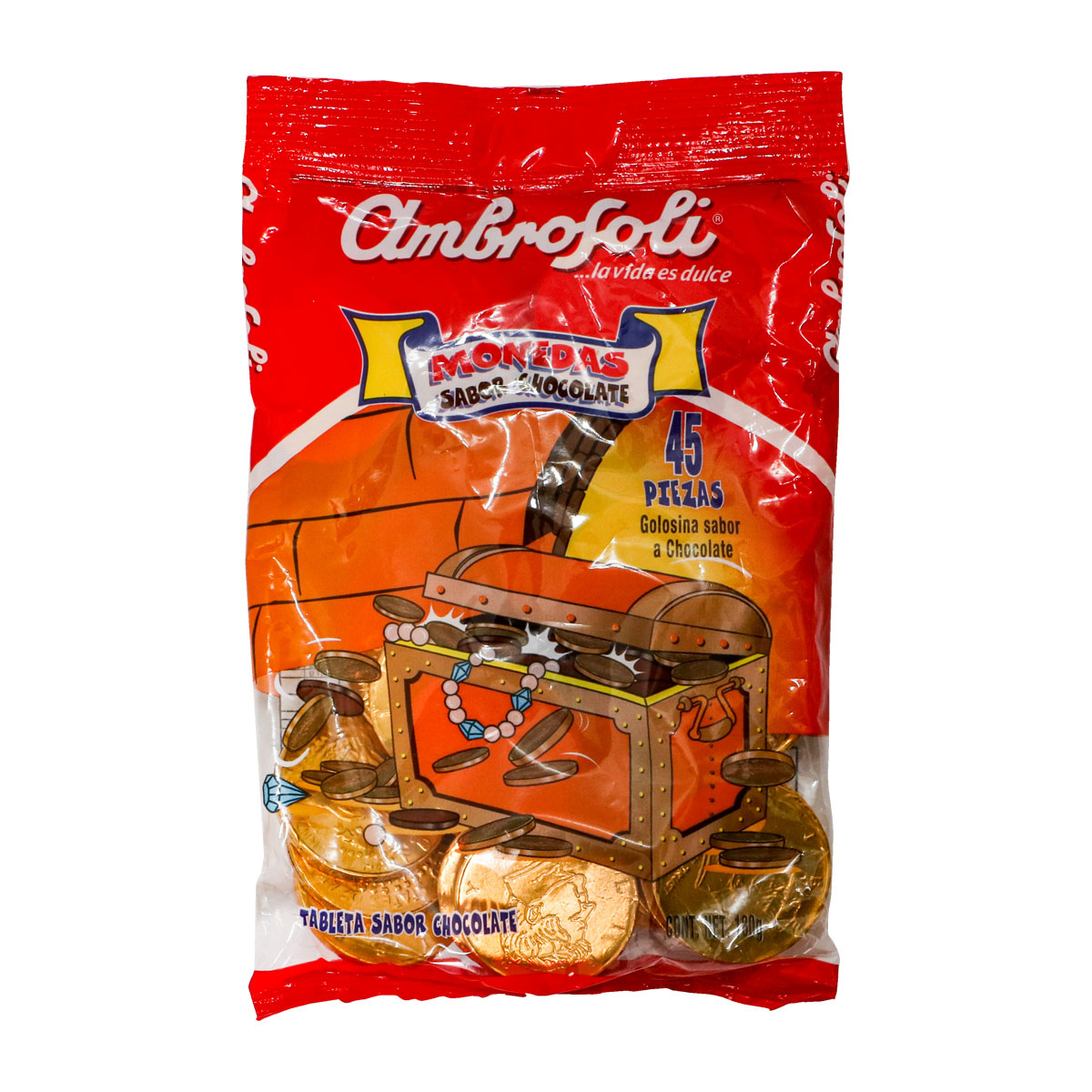 Funda 45 und Monedas de Chocolate Ambrosoli 180g 917177