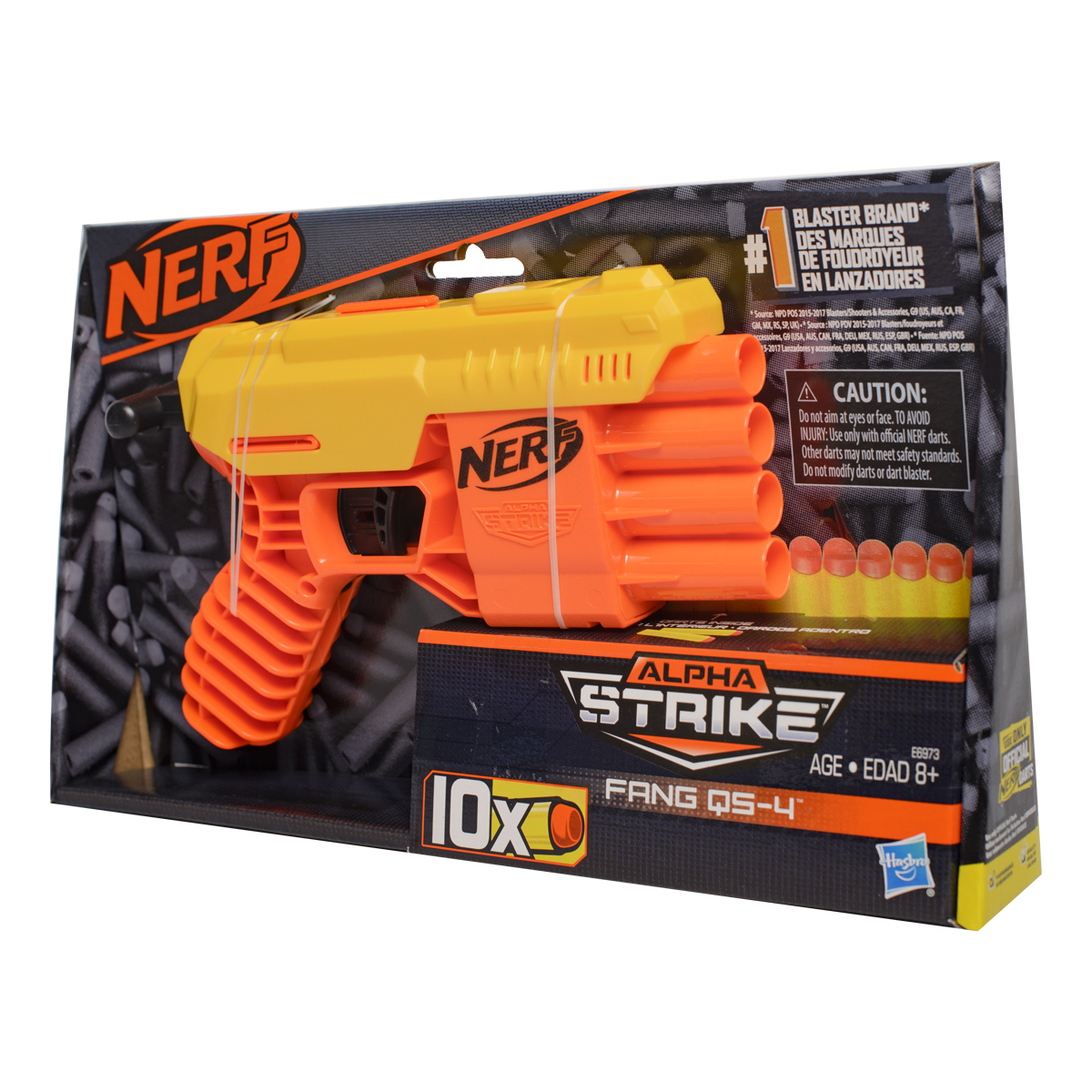 Lanzador Nerf Alpha Strike Fang Qs 4 Hasbro 918401