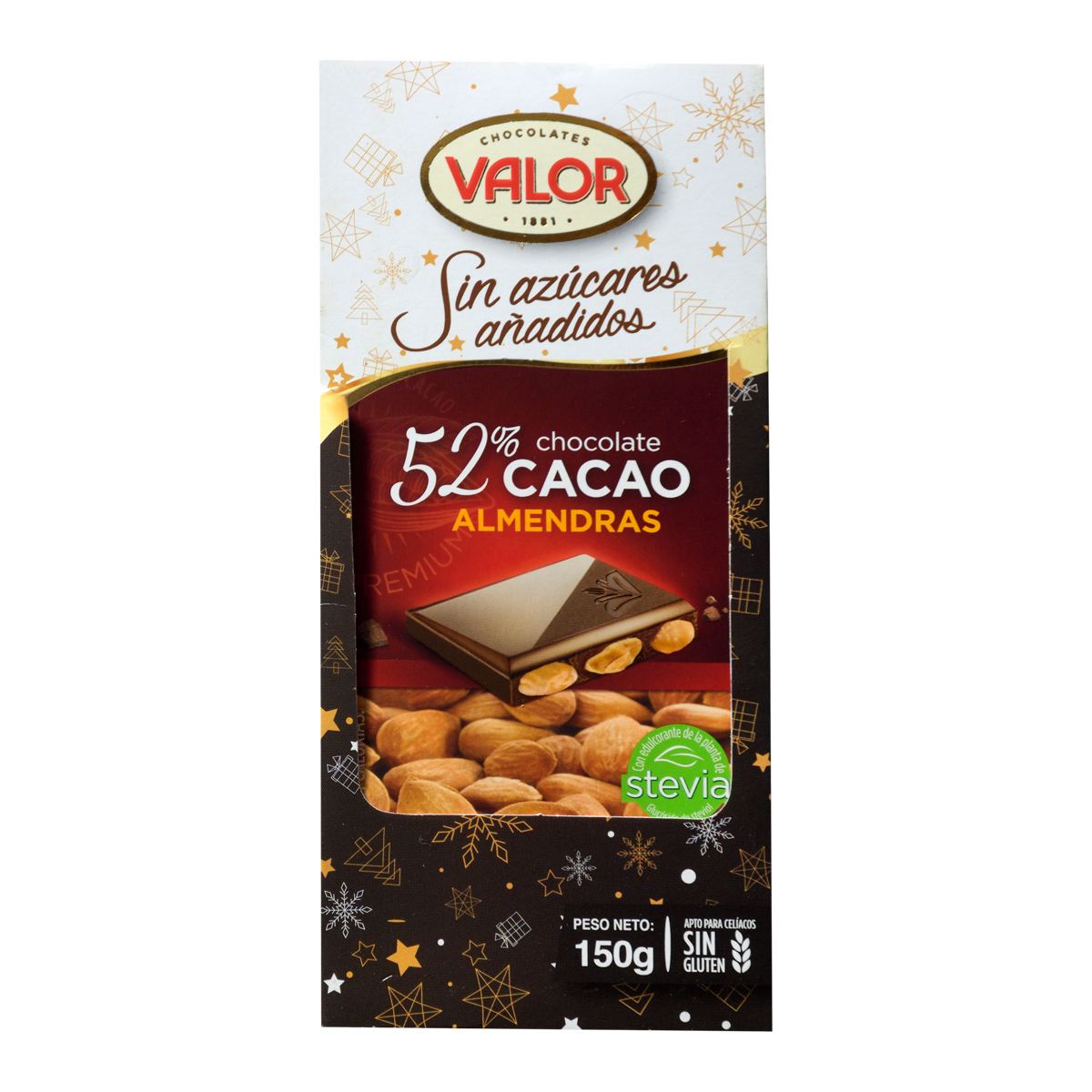 Chocolate Puro Valor con Almendras 150g - 919396