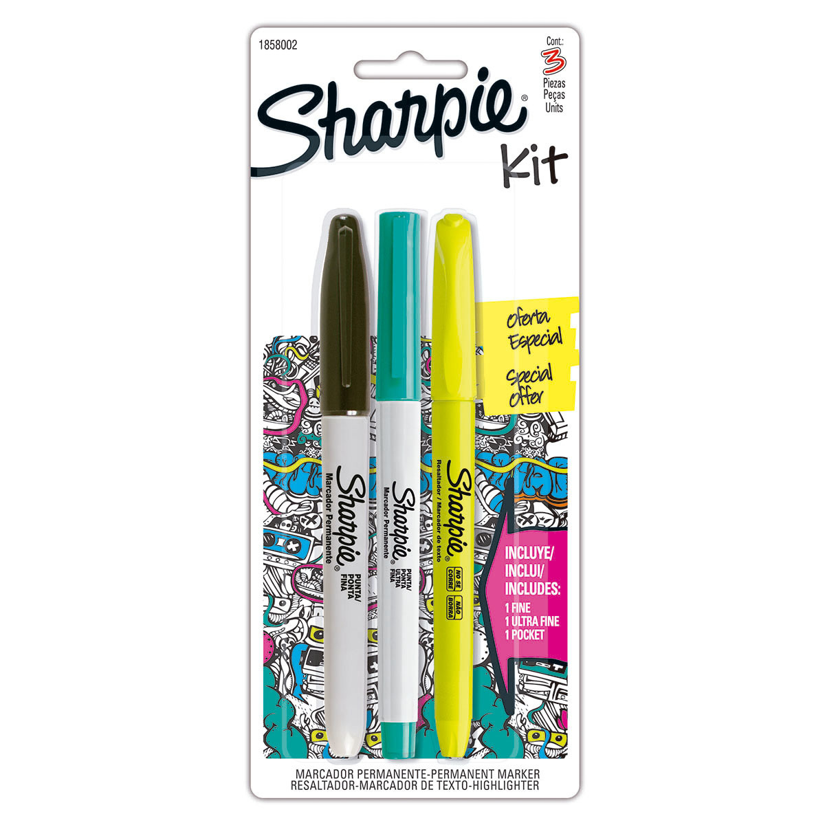 Rotuladores Permanentes Sharpie - Punta Fina, Colores Surtidos, Perfectos Para Escribir, Dibujar Y Colorear