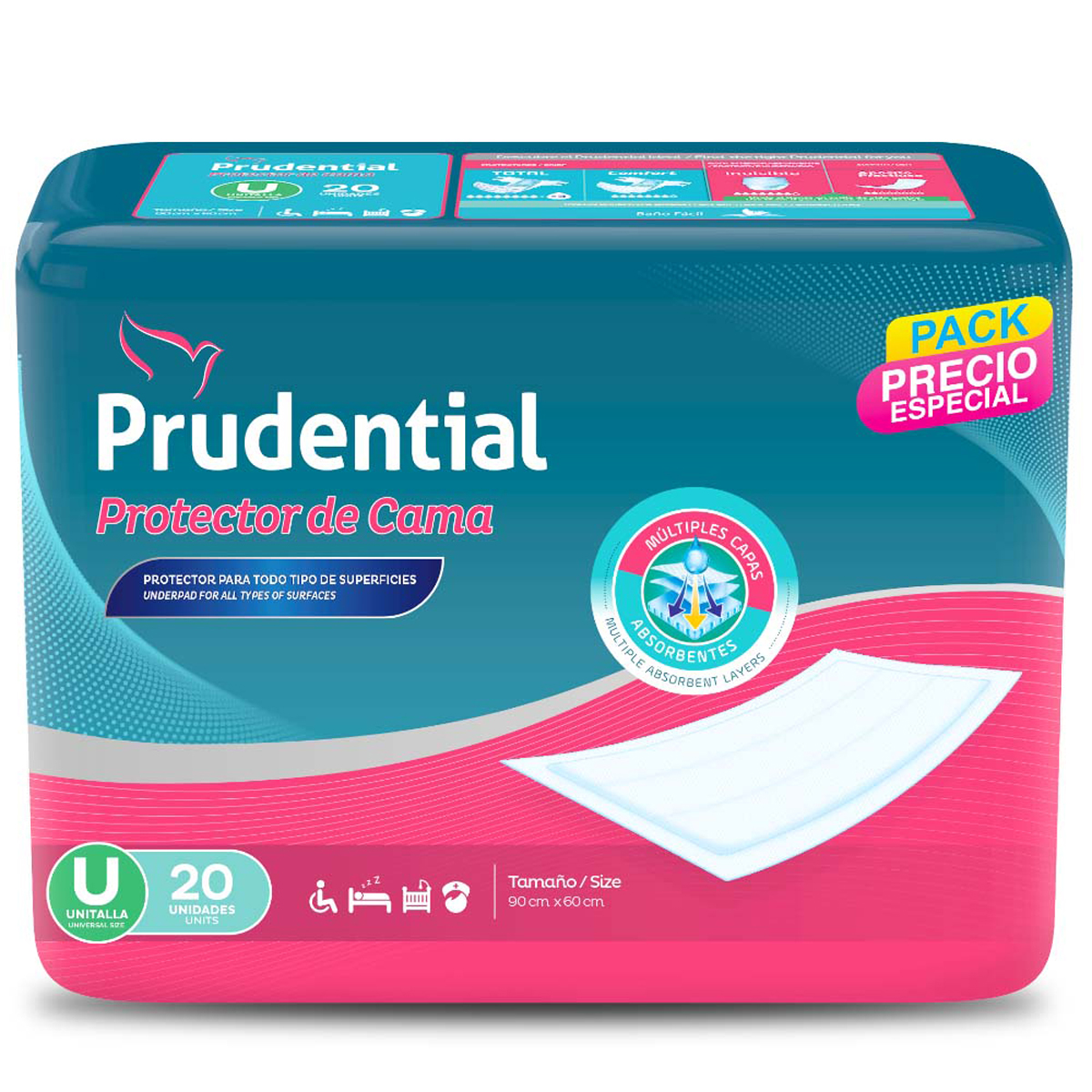 Pack 20 und Protector de Cama Prudential - 922506