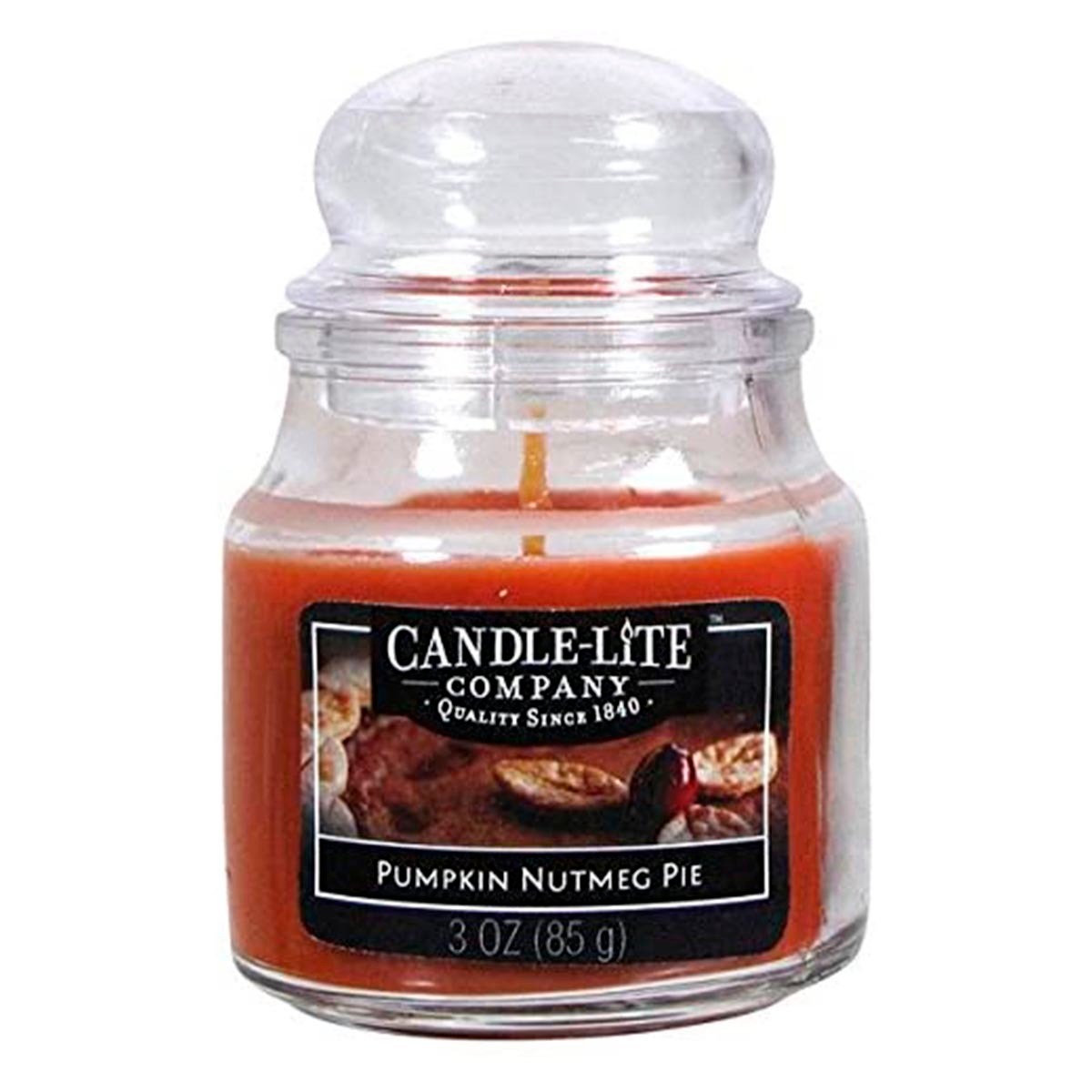 Vela en Envase de Vidrio CandleLite con Tapa De Burbuja 3 Oz Pumpkin