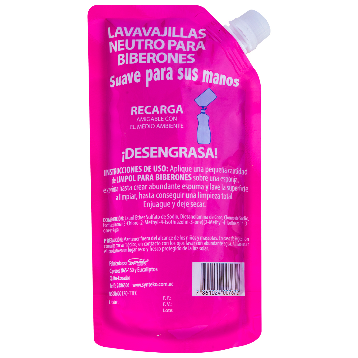 Liquido Lava Tetero Doy Pack X1000Ml