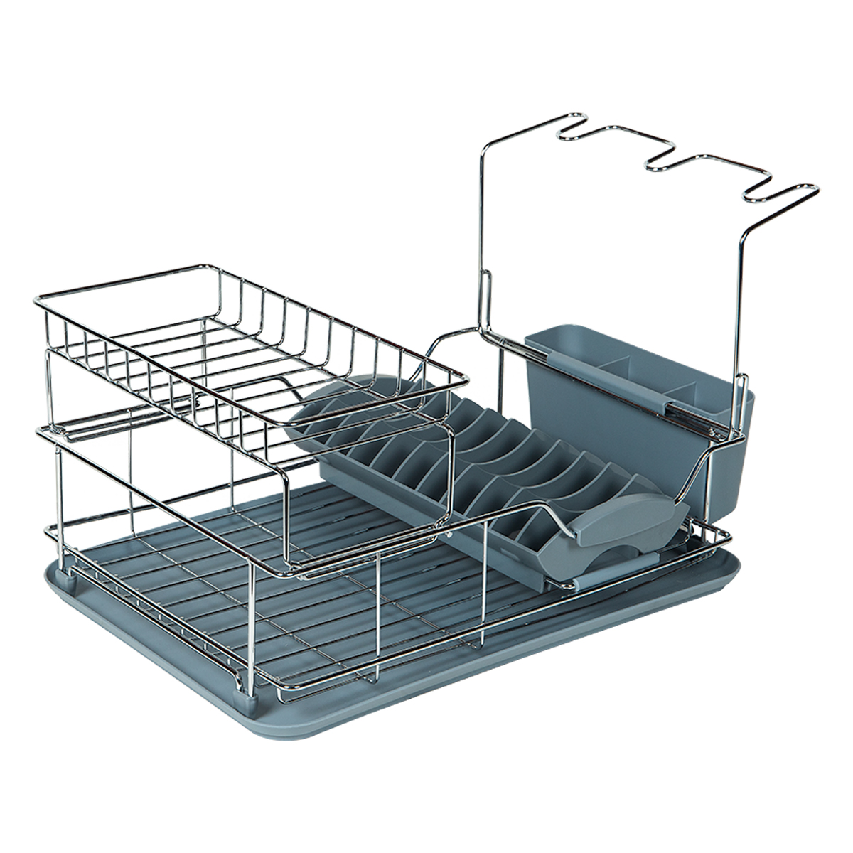 Escurridor Platos Con Bandeja Blanco F380700