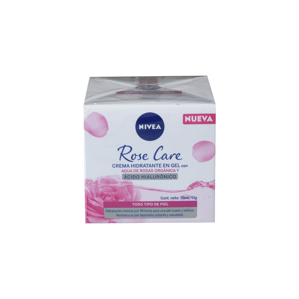 Gel Crema Hidratación Facial Nivea Agua de Rosas 50ml 942788