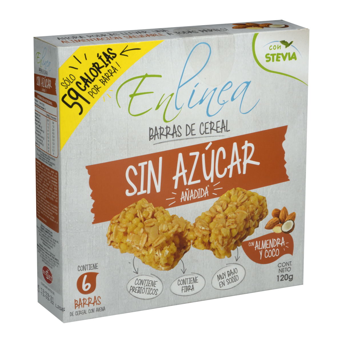 Barra de Cereal En Línea de Almendra/Coco 120g - 943762