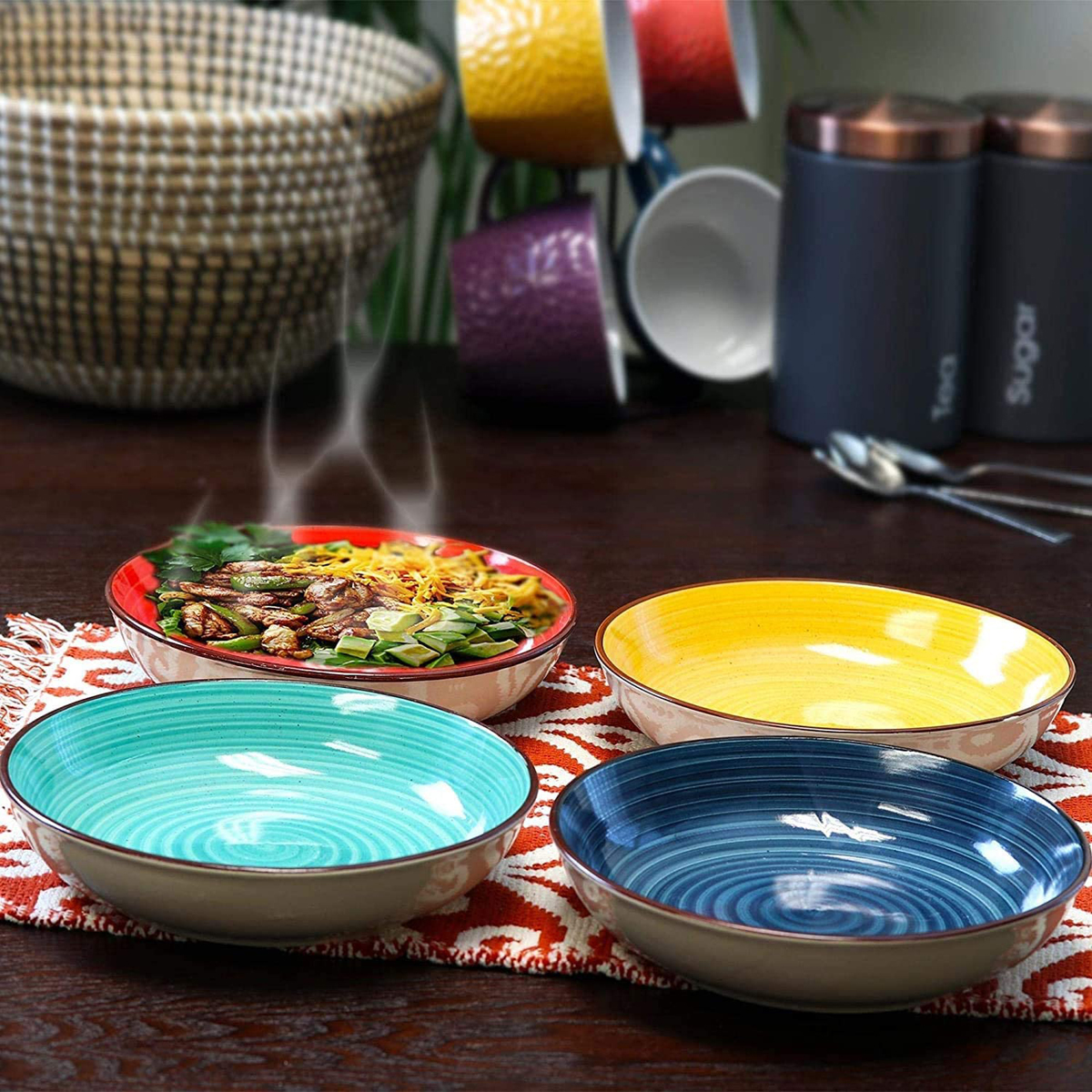 Gibson Home Vajillas Travessa Bandeja Em Melamina 30Cm Prato Para