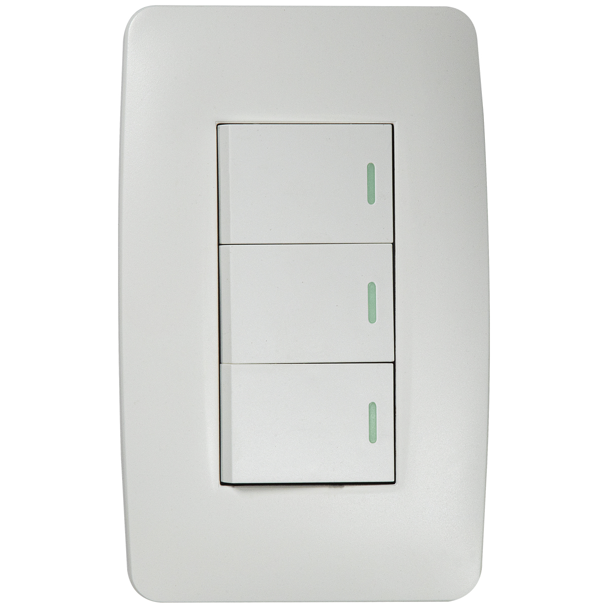 Interruptor Triple 1 Vía Volga Beige 10A | Almacenes Boyacá