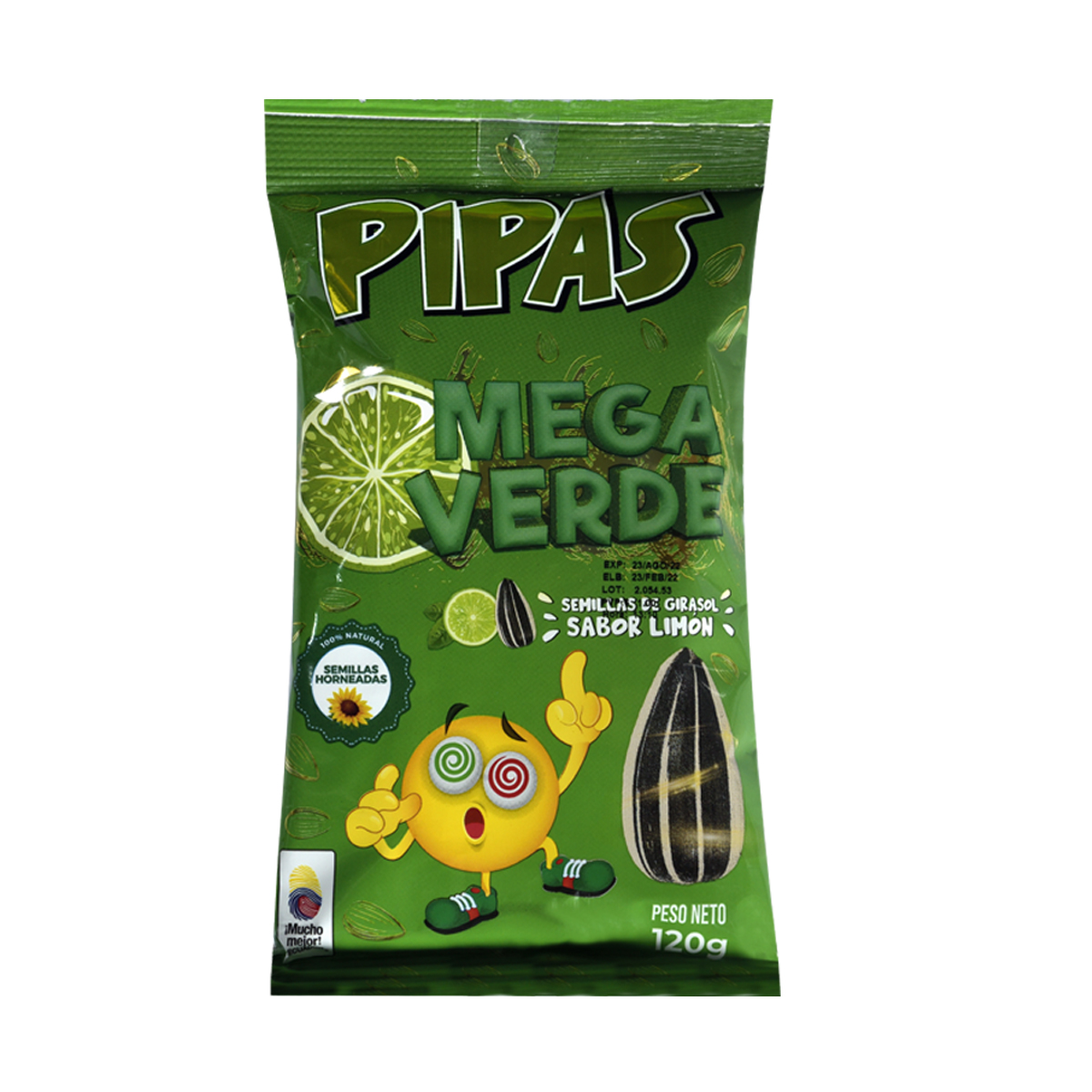 Semilla de Girasol Pipas E Mega Verde Limón 120g - 950513