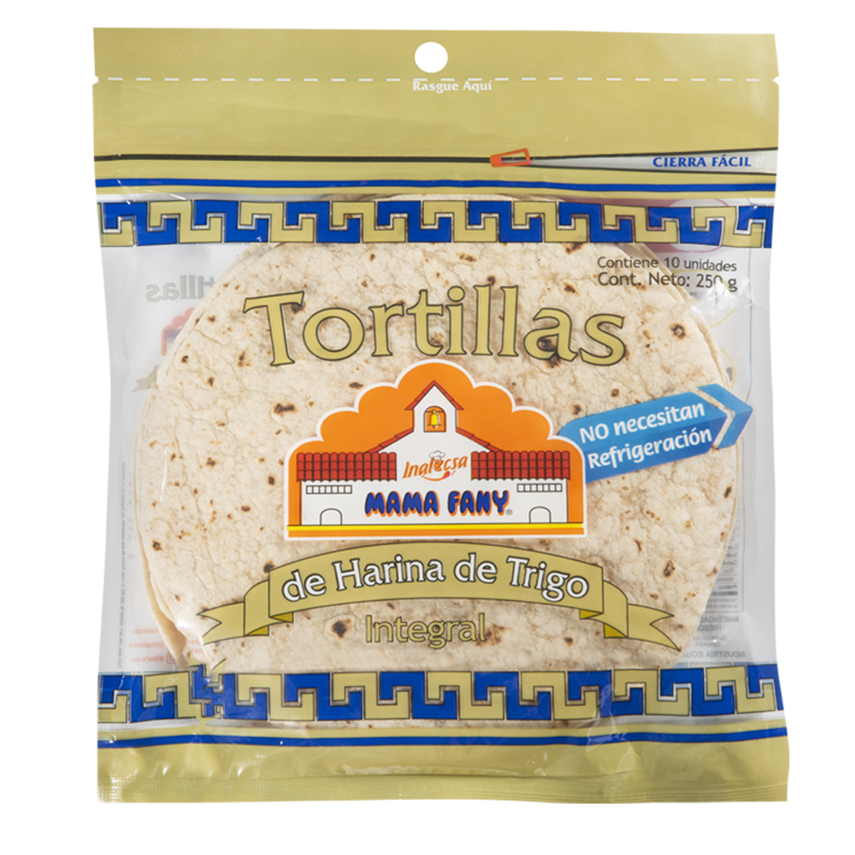 Tortillas Mama Fanny Integrales 250g 951156