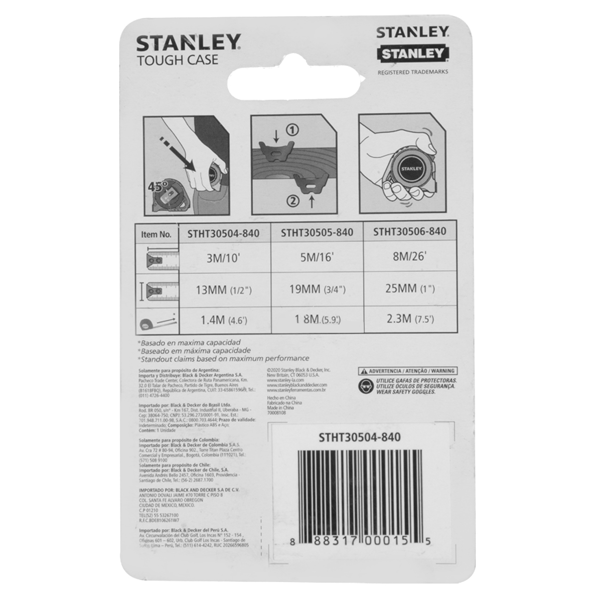 Stanley - FLEXÓMETRO 3M/10´X 13 MM - HST30181 - etoledo