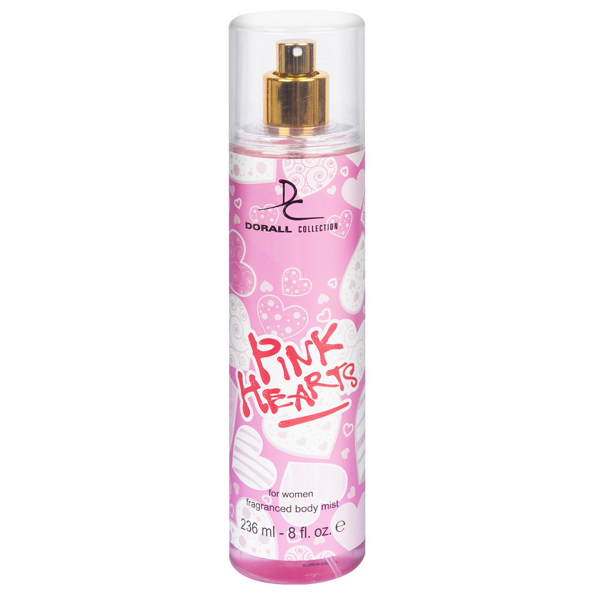 Splash Body Mist Pink Hearts Fragance Dorall Collection for Women 236ml