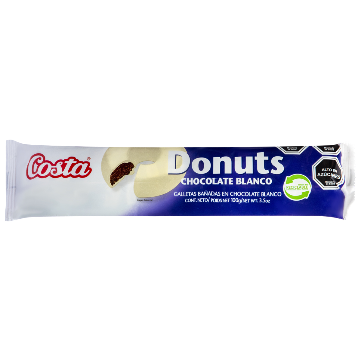 Galleta Costa Donuts Chocolate Blanco 100g 957353