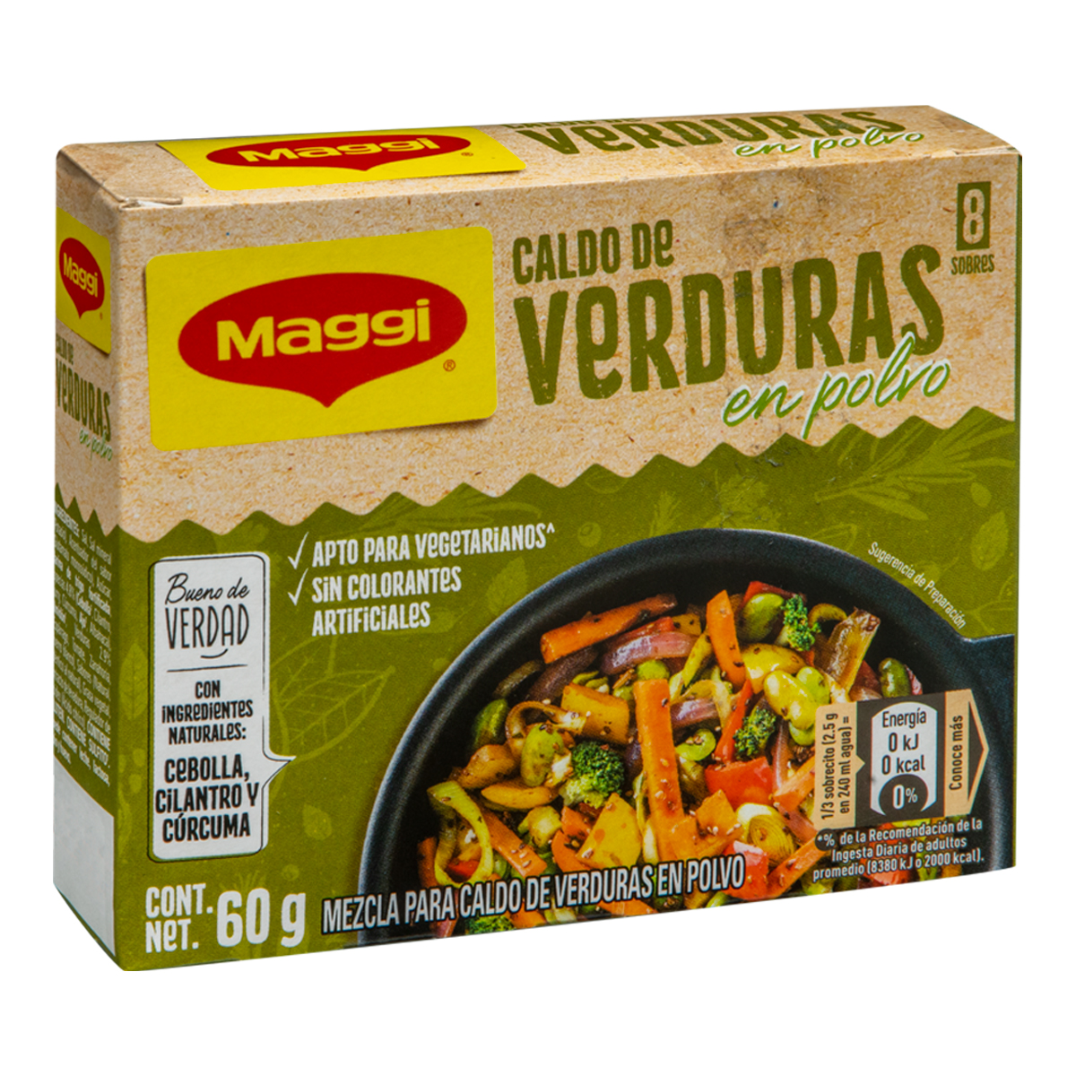 Caldo de Verduras Criollita Maggi en Polvo 8 und. 60 g 957418 Caldo de Verduras Criollita Maggi en Polvo 8 und. 60 g 957418