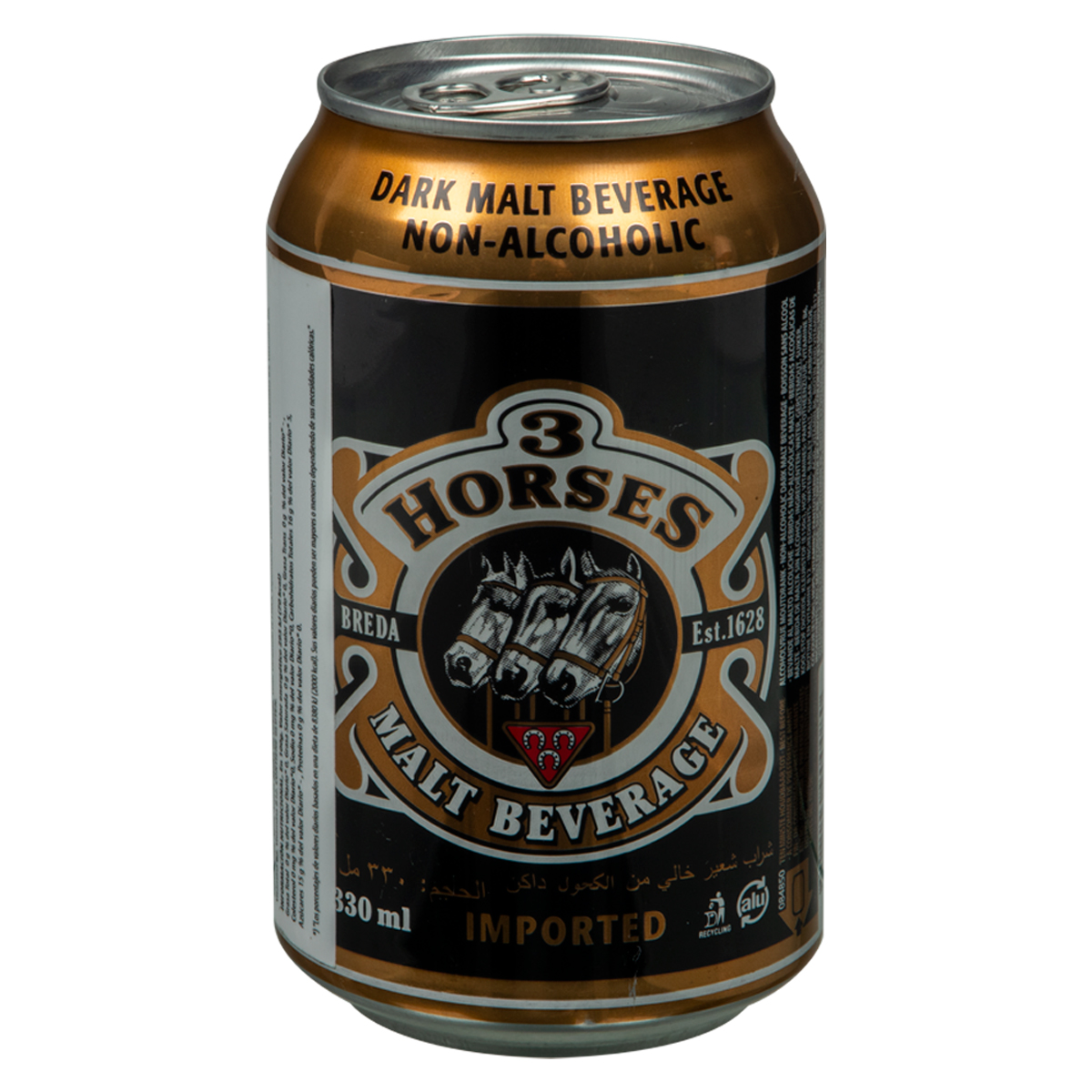 Bebida Malta 3 Horses Lata 330ml 958356