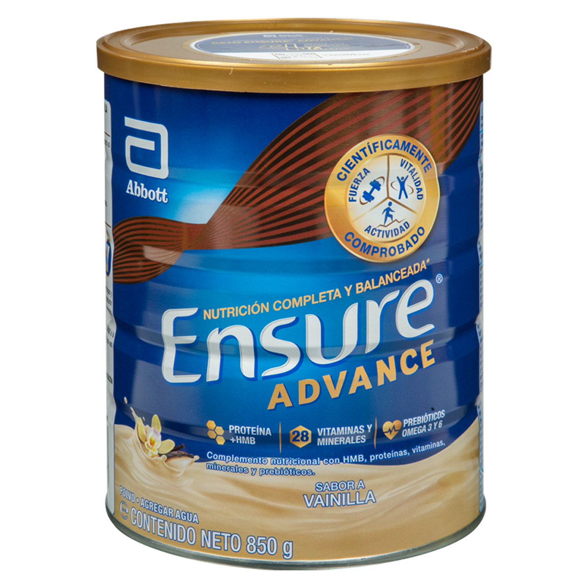 Leche Ensure Advance Sabor a Vainilla 850 g 958354