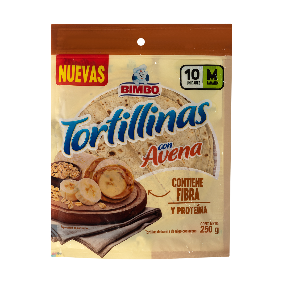 Tortillinas de Avena Bimbo Talla M 250g 959780
