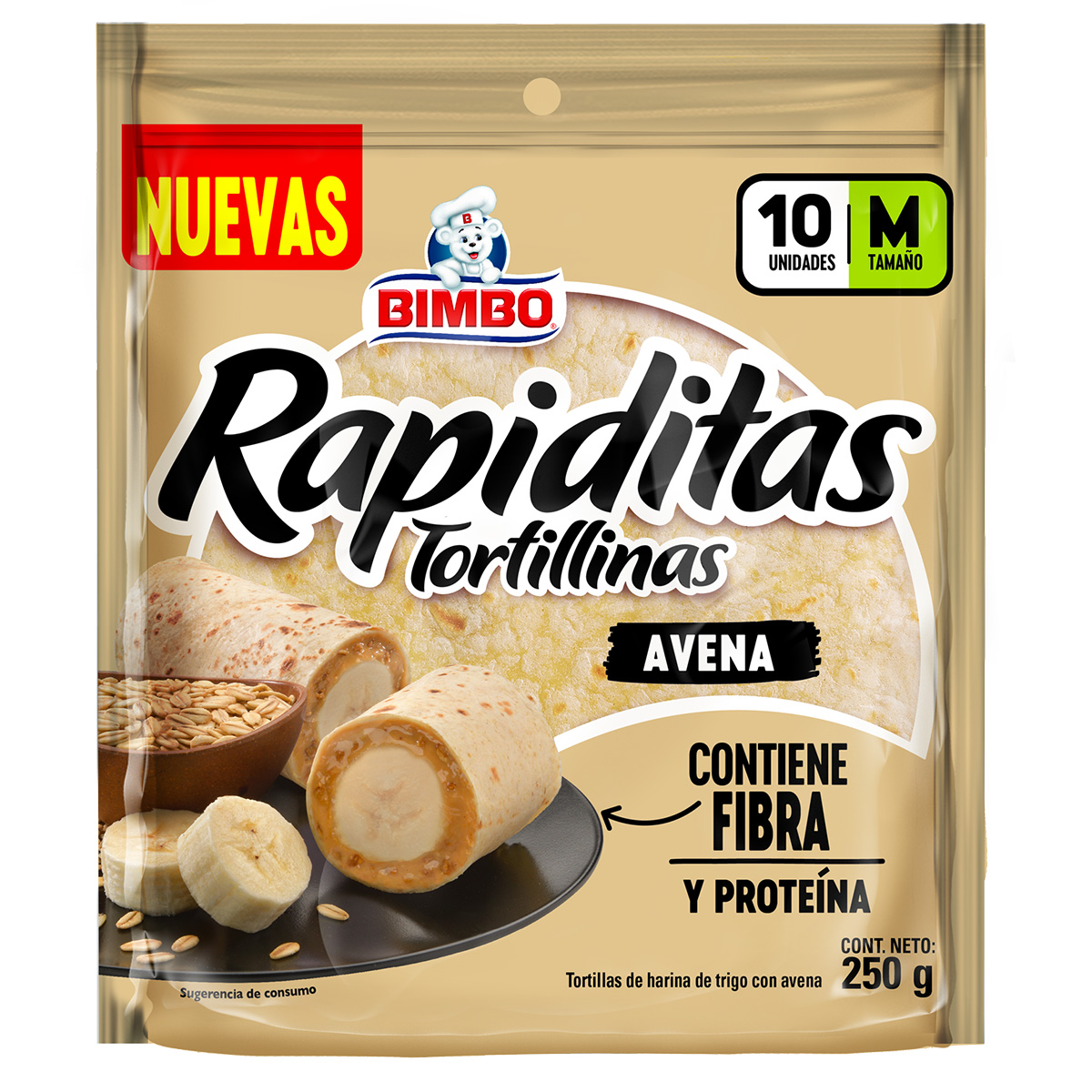 Tortillinas de Avena Bimbo 250g 959780