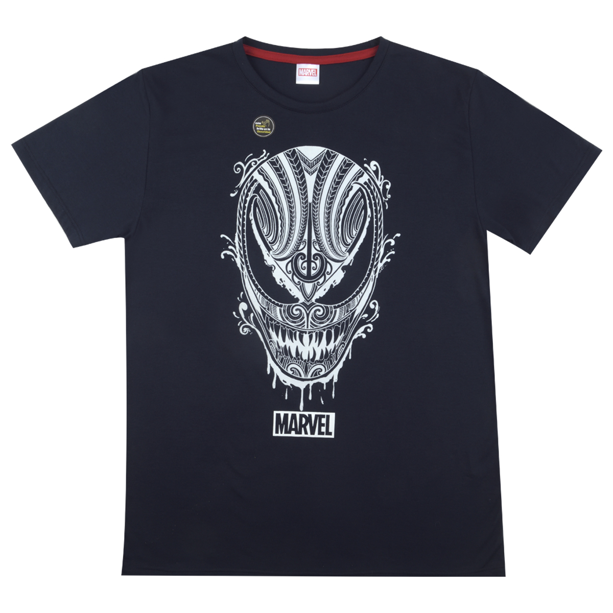 Camiseta Ed Hardy Hombre - Estampado De Serpiente Llameante - Blanco