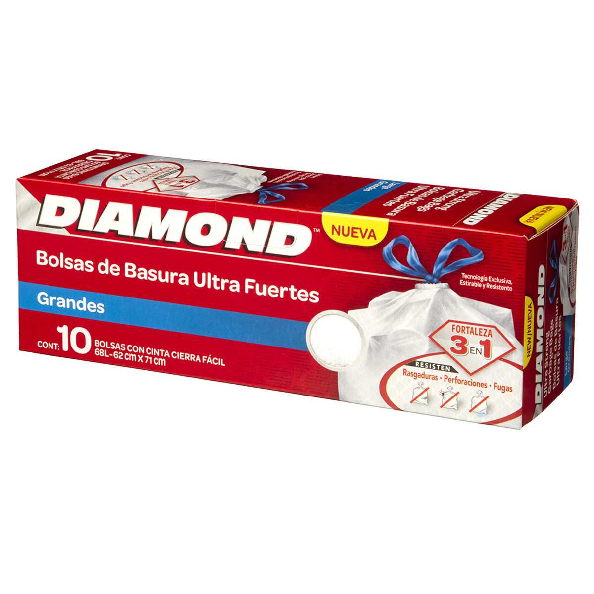 Bolsa de basura de comunidad extra fuerte premium diamond 85x105 (95  litros) - Pack de 10 bolsas - Grup Berca Distribucions