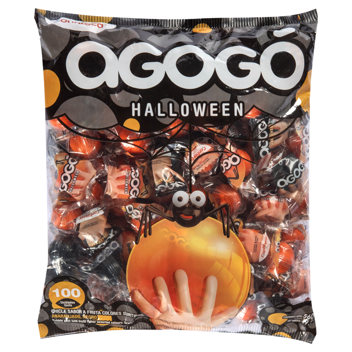 Pack Und Chicle Bola Agog Gigante Halloween G