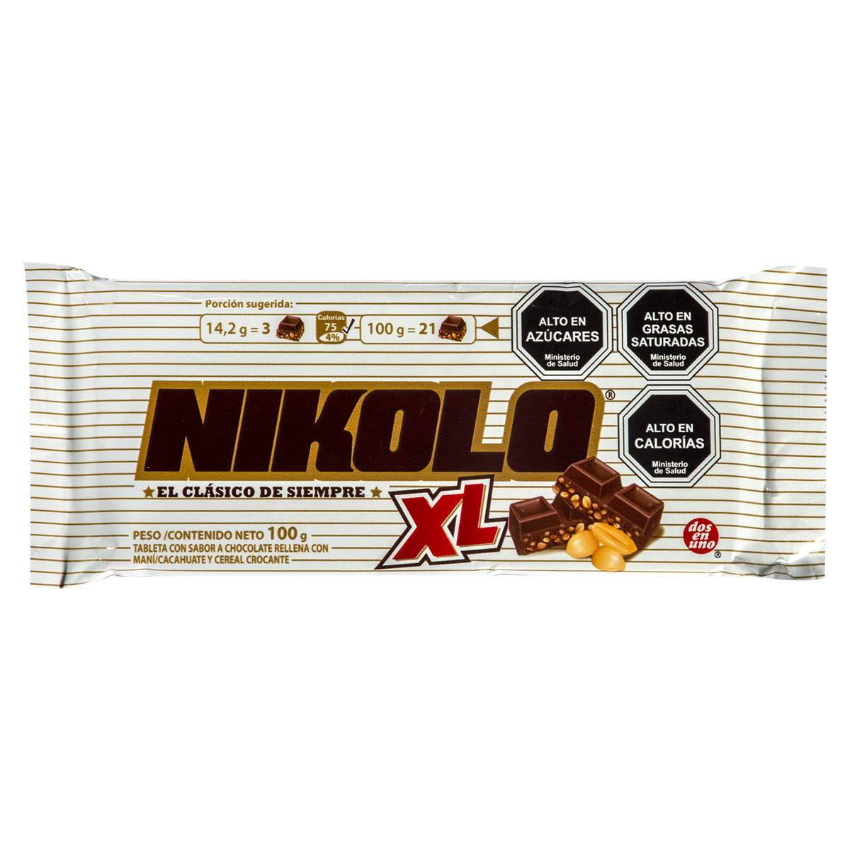 Chocolate en Barra Nikolo XL Arcor 100 g 965018