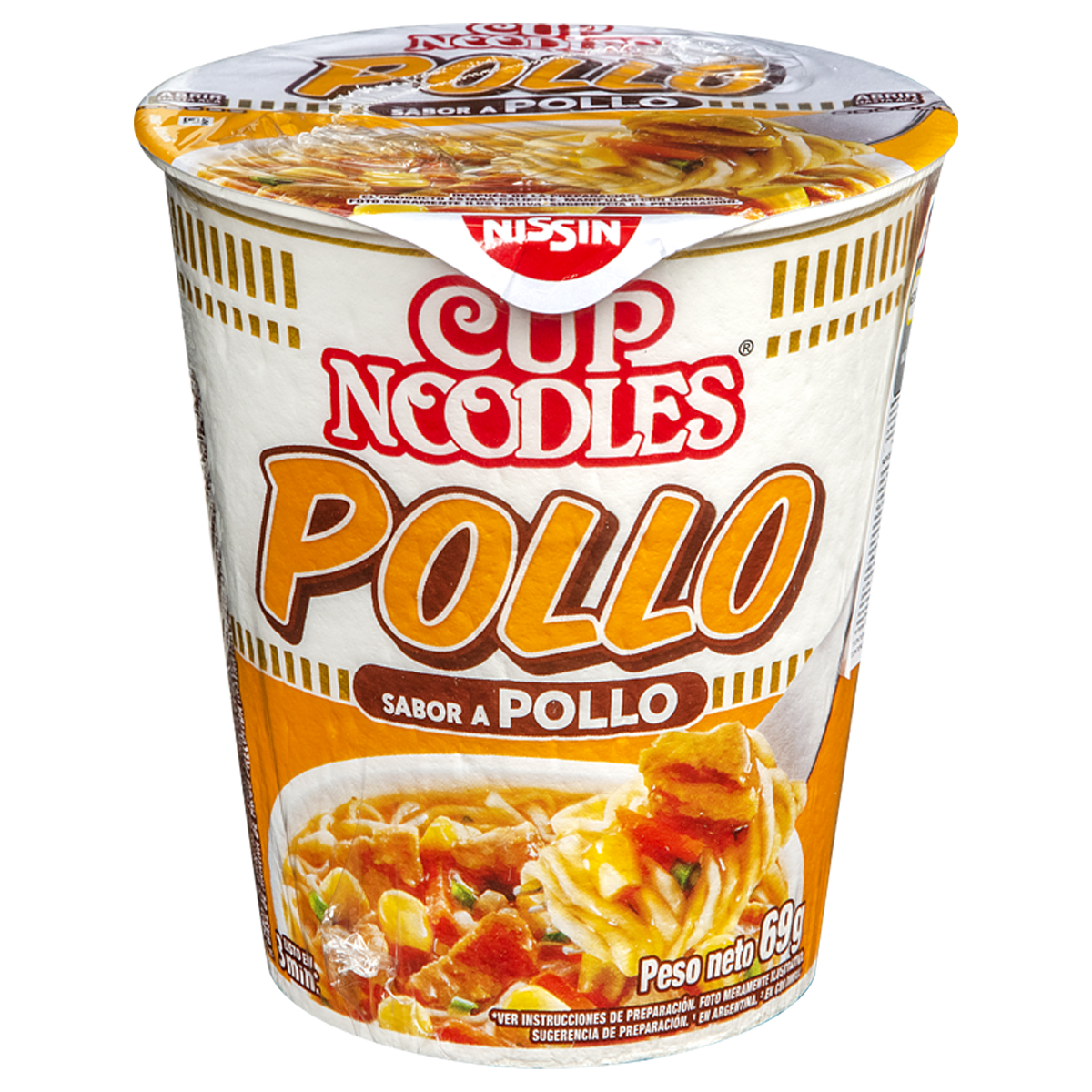 Fideos Instantáneos Cup Noodles Sabor a Pollo 69g 965956