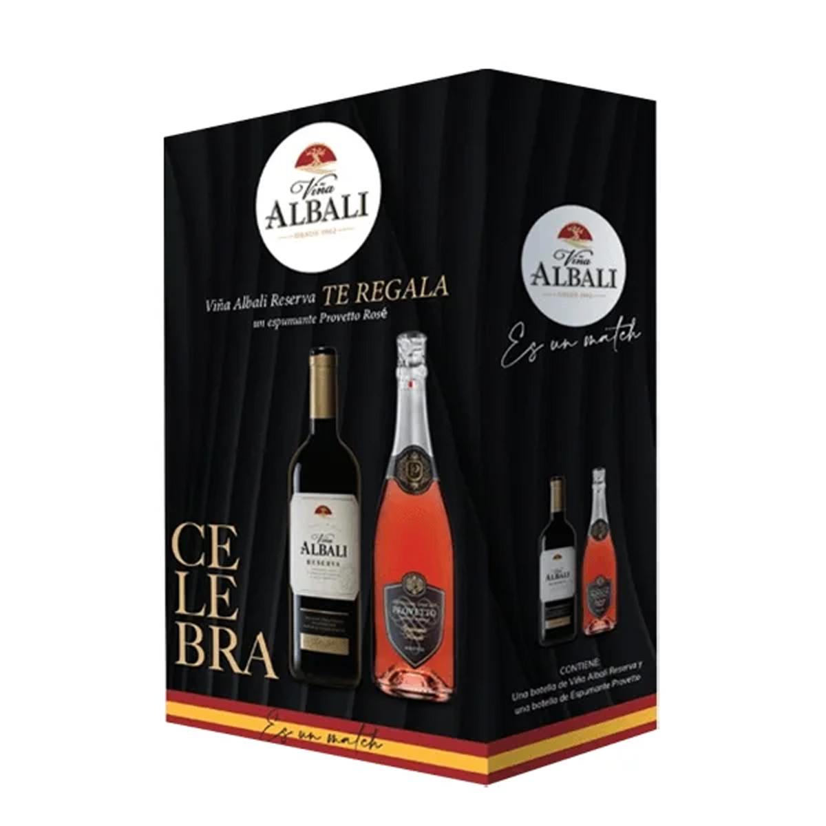 Pack Vino Tinto Albali Reserva más Provetto Rosado - 968762