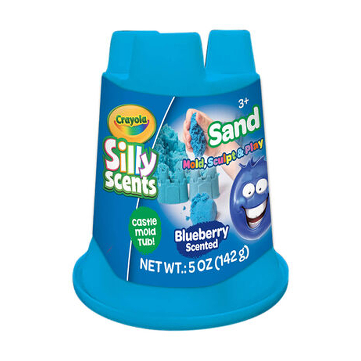  Kinetic Sand, caja de arena con 1 libra de arena azul y 3  moldes, para edades de 3 y más : Juguetes y Juegos