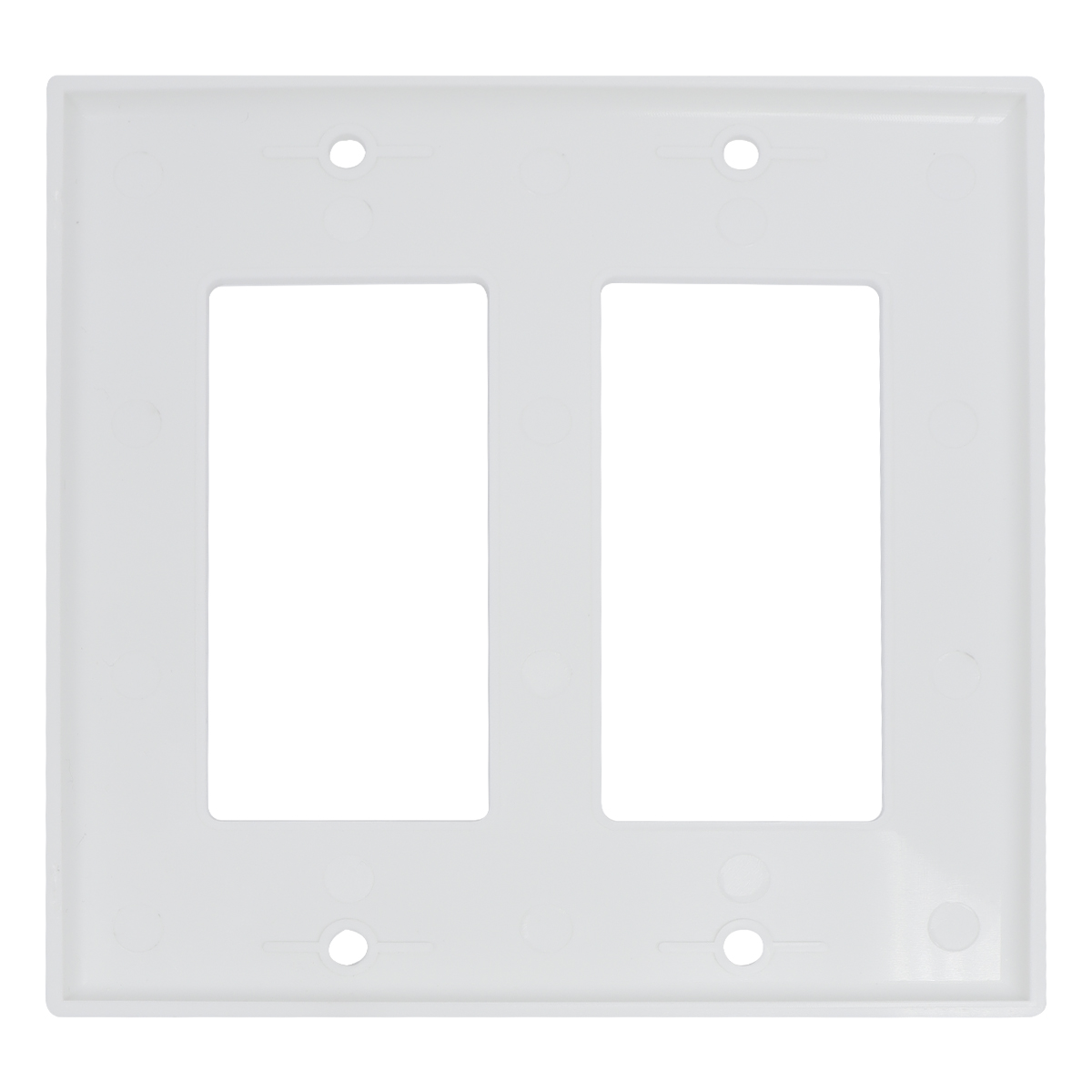 Placa para Interruptor Doble Rockwell Blanca - 976616