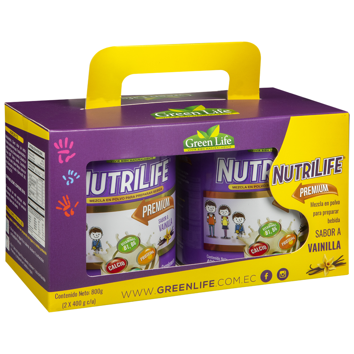 Pack 2 Uds Suplemento Nutrilife Vainilla 400g - 977488