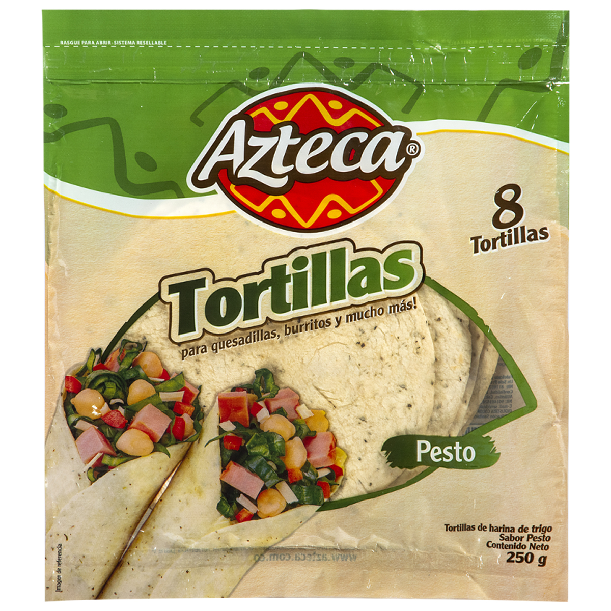 Pack 8 Uds Tortillas Pesto Azteca 250g 979553