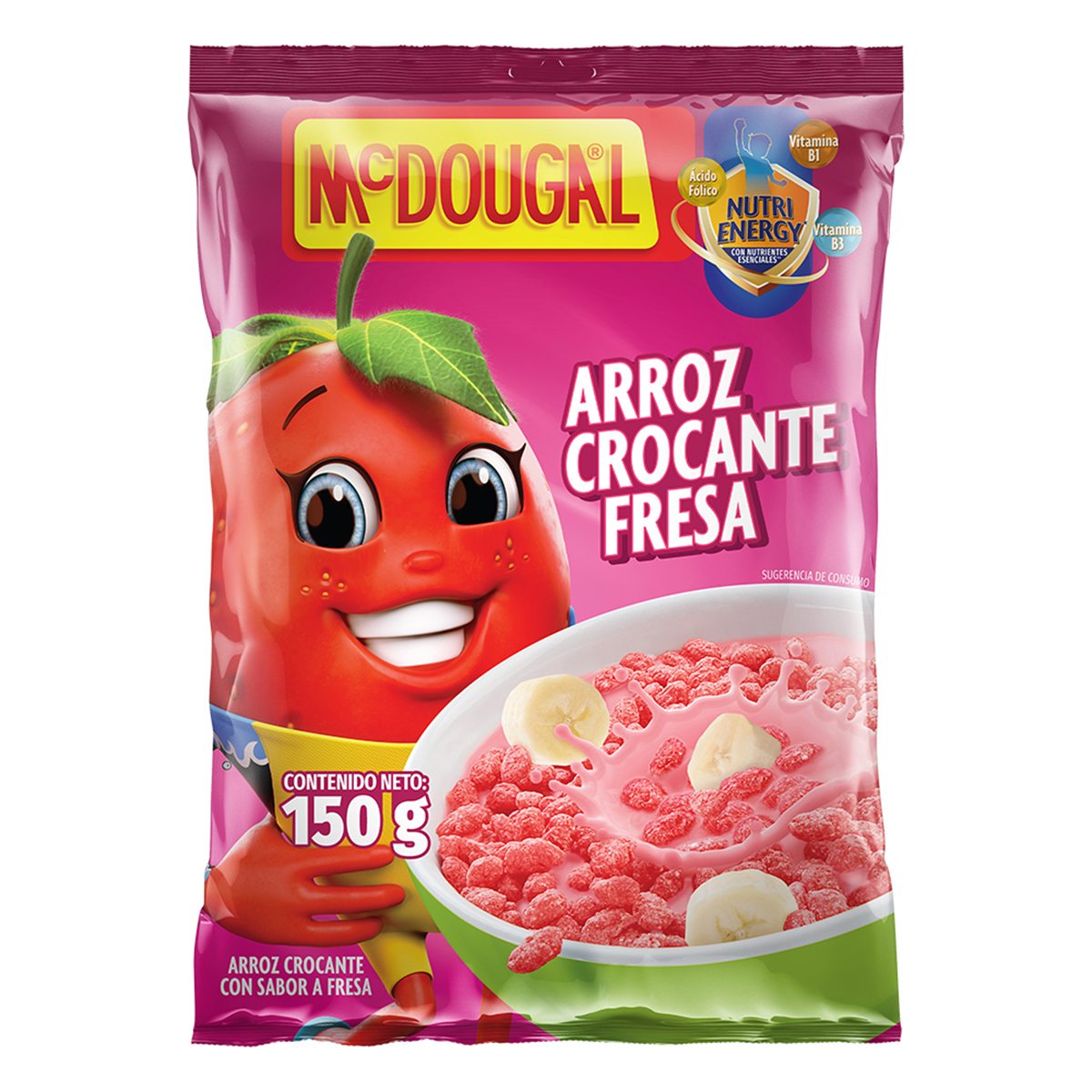 Cereal Mc Dougal Arroz Crocante De Fresa 150g 979937