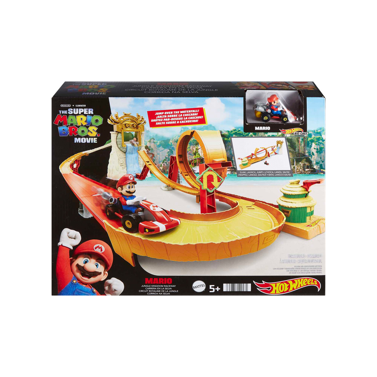Circuit Super Mario Royaume de la Jungle - Hot Wheels Mattel : King Jouet France, Garages et circuits Mattel