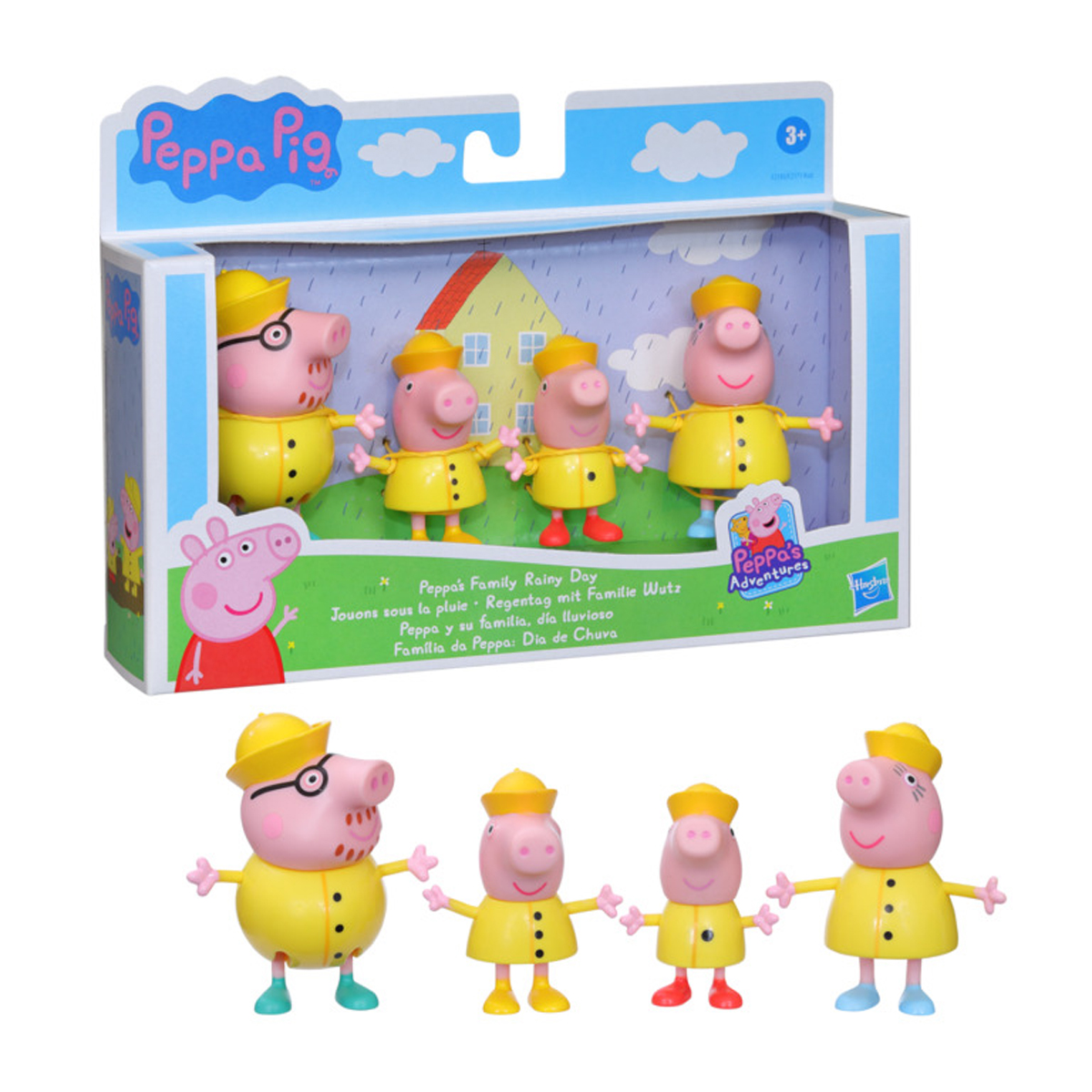 Peppa Pig - Paquete De 4 Figuras De Familia De Peppa Surtido – Poly Juguetes