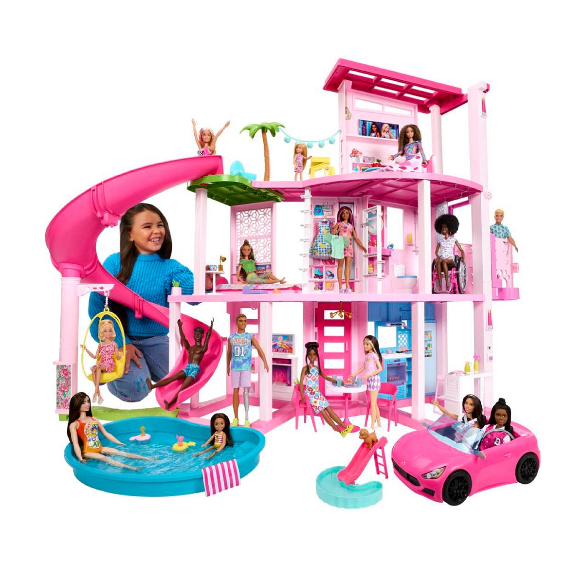  BARBIE, Set de Juego Estilista y Armario con Accesorios, Juguetes  para Niñas, Edad 3 Años en Adelante 